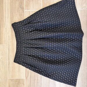 Elle Blue Pleated A-Line Skirt for Cocktail